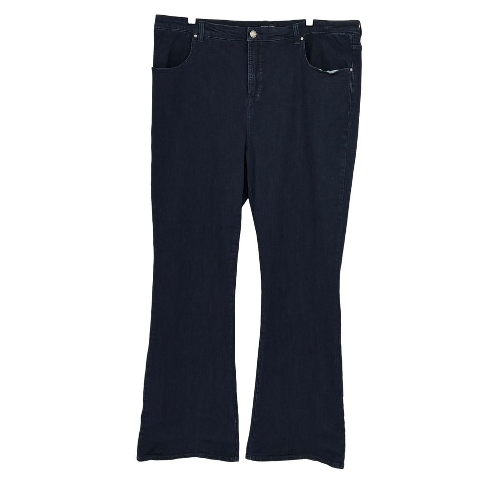 Universal Standard High Rise Flare Sava Jeans Dark Indigo Stretch 20